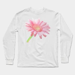 Pink Daisy Long Sleeve T-Shirt